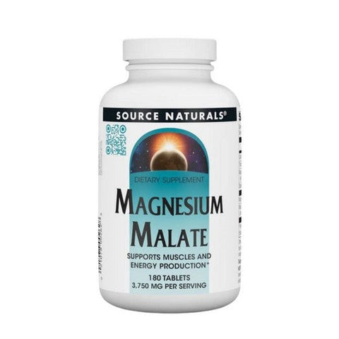 Source Naturals, Magnesium Malate, 1250 mg, 180 Tabs Source Naturals