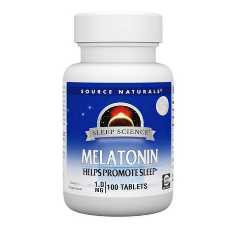Source Naturals, Sleep Science Melatonin, 1 mg, 100 Tabs