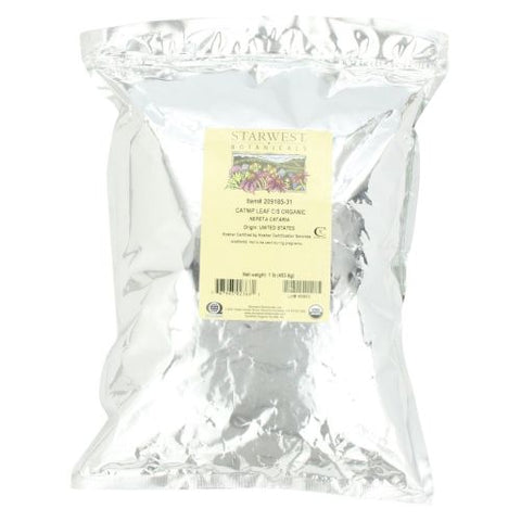 Starwest Botanicals, Organic Catnip Leaf & Flower C/s, 1 Lb