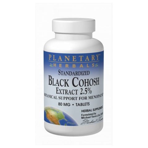 Planetary Herbals, Black Cohosh Extract 2.5% Standardized, 45 Tabs