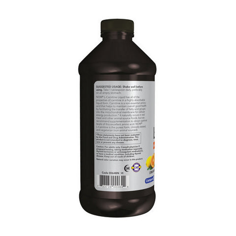 Now Foods, L-Carnitine Liquid, 3000 mg, 16 Oz