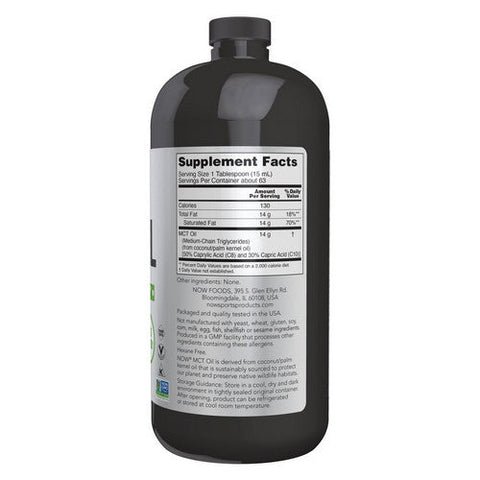 Now Foods, MCT Oil Liquid, 32 Fl Oz Now Foods