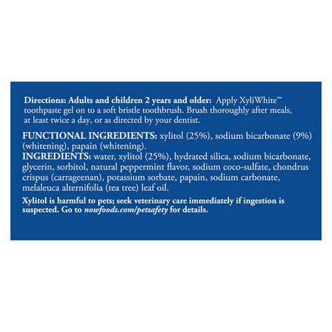 Now Foods, Xyliwhite Platinum Mint with Baking Soda Toothpaste, 6.4 Oz