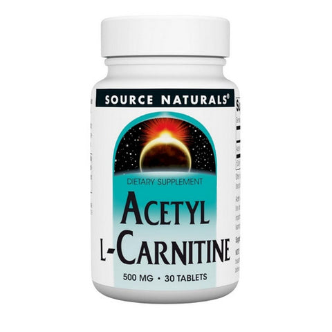 Source Naturals, Acetyl L-Carnitine, 500 mg, 30 Tabs