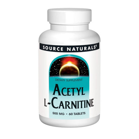 Source Naturals, Acetyl L-Carnitine, 500 mg, 60 Tabs
