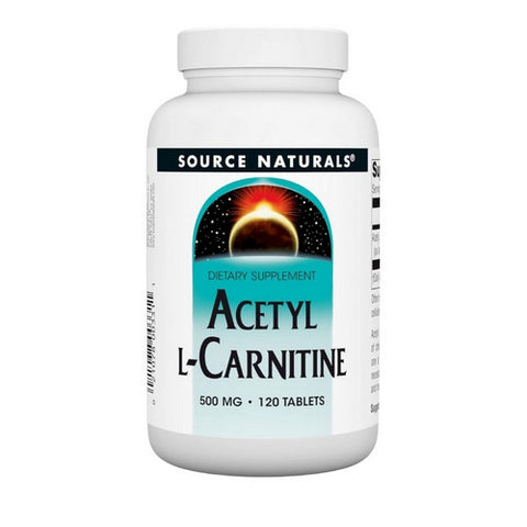 Source Naturals, Acetyl L-Carnitine, 500 mg, 120 Tabs