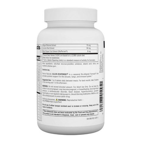 Source Naturals, Aller-Response, 90 Tabs