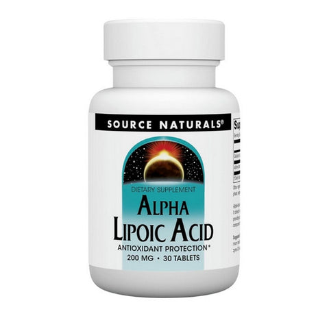 Source Naturals, Alpha-Lipoic Acid, 200 MG, 30 Tabs