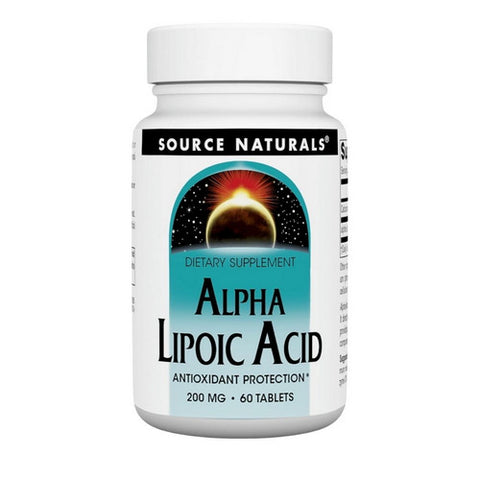 Source Naturals, Alpha-Lipoic Acid, 200 MG, 60 Tabs