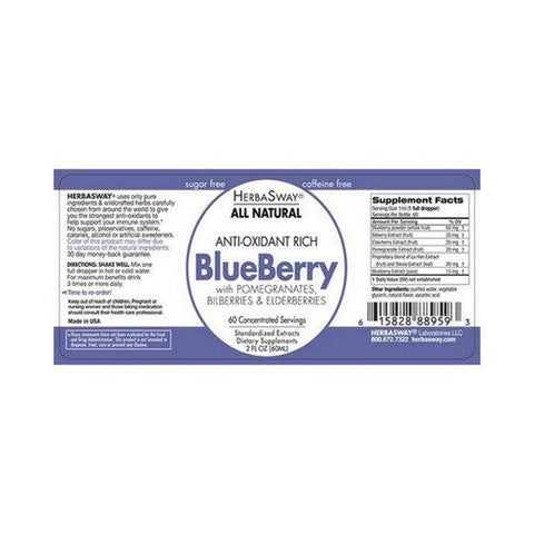 Herbasway, Anti-Oxidant Rich Blueberry, 2 Oz Herbasway