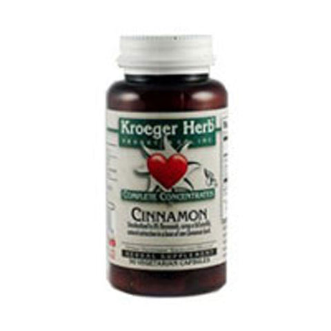 Kroeger Herb, Complete Concentrates Cinnamon, 90 Cap