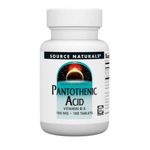 Source Naturals, Pantothenic Acid, 100 mg, 100 Tabs