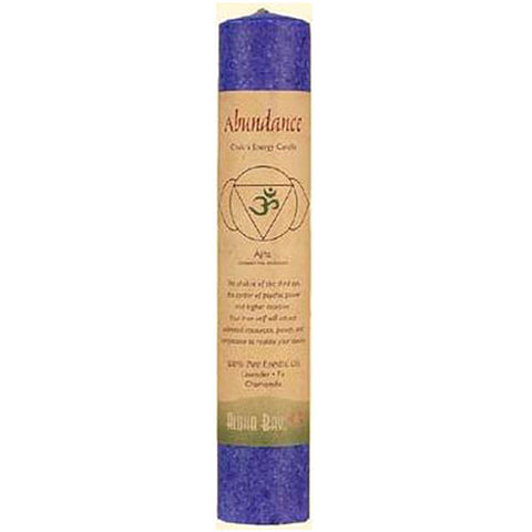Aloha Bay, Abundance Chakra Energy 8 Inches Candle Ajna, 1 Each