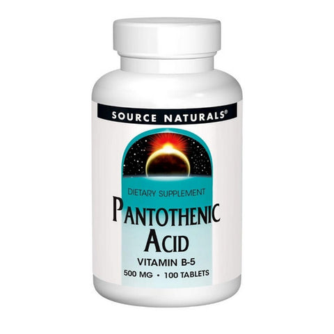 Source Naturals, Pantothenic Acid, 500 mg, 100 Tabs