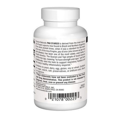 Source Naturals, Pau D&#39;arco, 500 mg, 100 Tabs