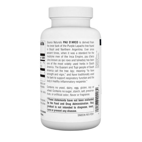 Source Naturals, Pau D&#39;arco, 500 mg, 250 Tabs