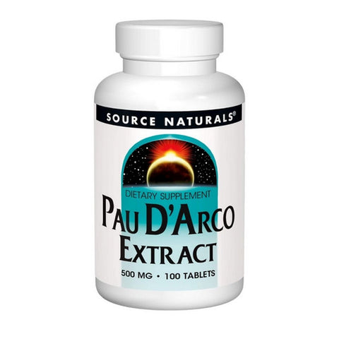 Source Naturals, Pau D'Arco Extract, 500 mg, 100 Tabs