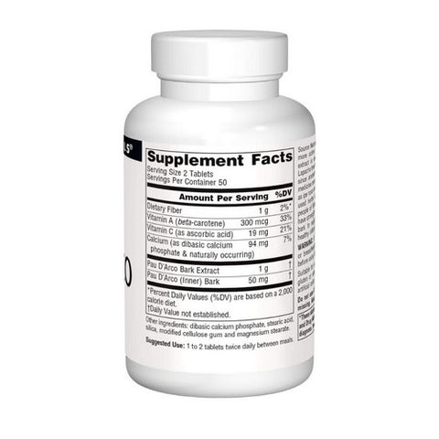 Source Naturals, Pau D'Arco Extract, 500 mg, 100 Tabs