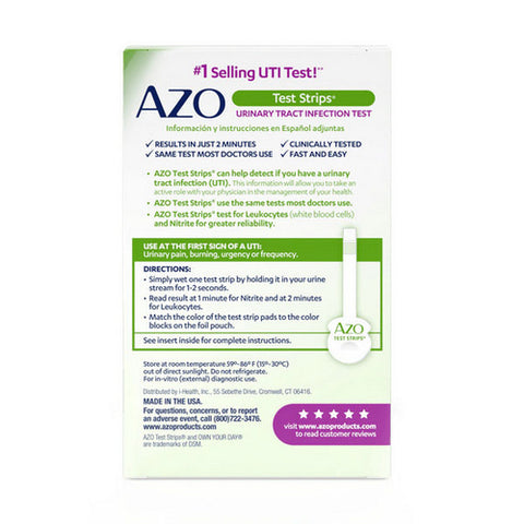 Azo, Urinary Tract Infection Test Strips, 3 Count