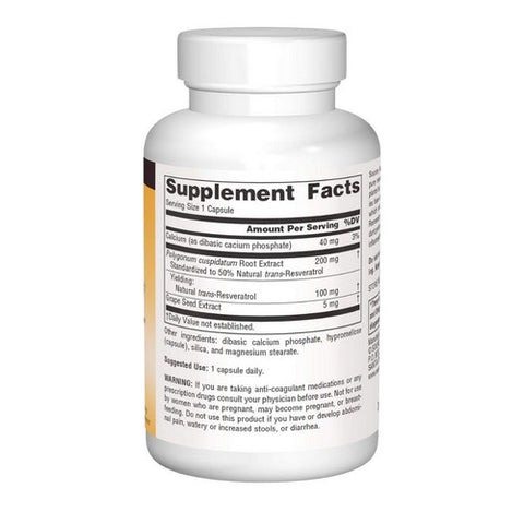 Source Naturals, Resveratrol, 100 mg, 60 Caps