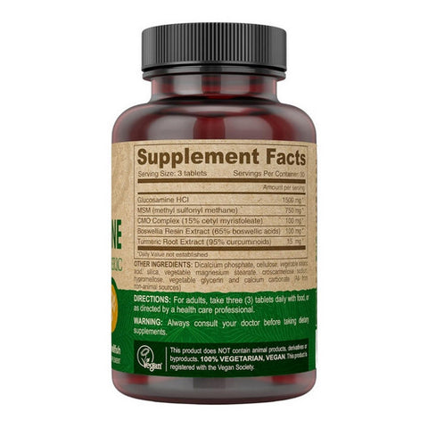 Deva Vegan Vitamins, Vegan Glucosamine MSM-CMO, 90 Tab