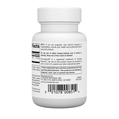 Source Naturals, Pycnogenol Proanthocyanidin Complex, 50 MG, 30 Tabs