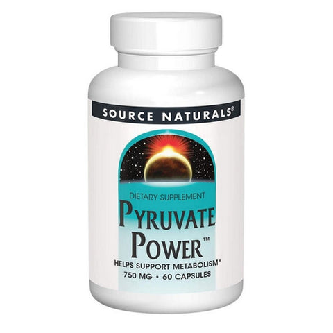 Source Naturals, Pyruvate Power, 750 MG, 60 Caps