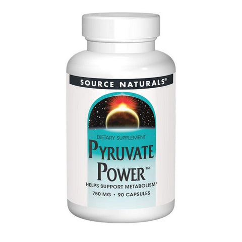 Source Naturals, Pyruvate Power, 750 MG, 90 Caps