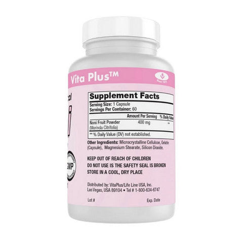 Vita plus, Noni Capsules, 60 CAPS Vita plus