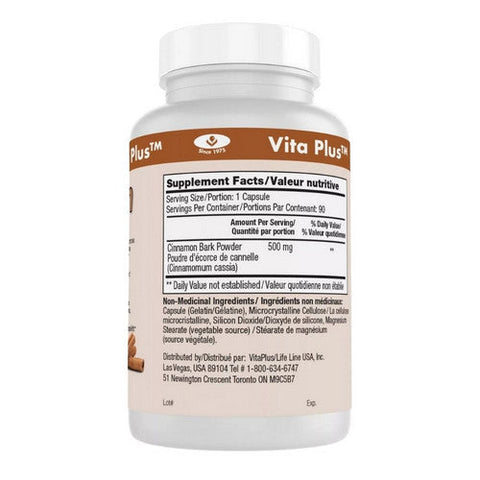 Vita plus, Cinnamon, 90 CAPS Vita plus