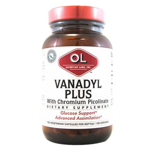 Olympian Labs, Vanadyl Plus With Chromium, 10mg, with Chromium 100 caps