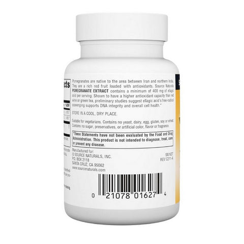 Source Naturals, Pomegranate Extract, 500mg, 60 tabs