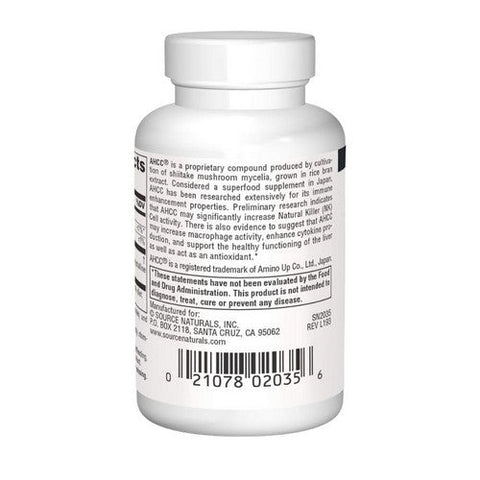 Source Naturals, Ahcc, 500mg, 30 vc Source Naturals