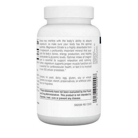 Source Naturals, Magnesium Citrate, 133mg, 90 caps