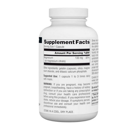 Source Naturals, Magnesium Citrate, 133mg, 180 caps