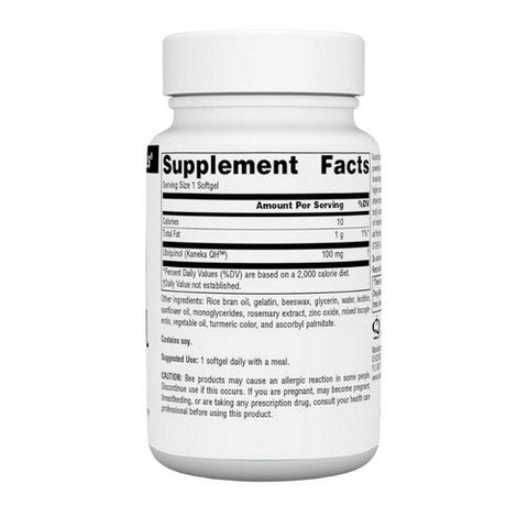Source Naturals, Ubiquinol Co QH, 100mg, 30 softgels Source Naturals