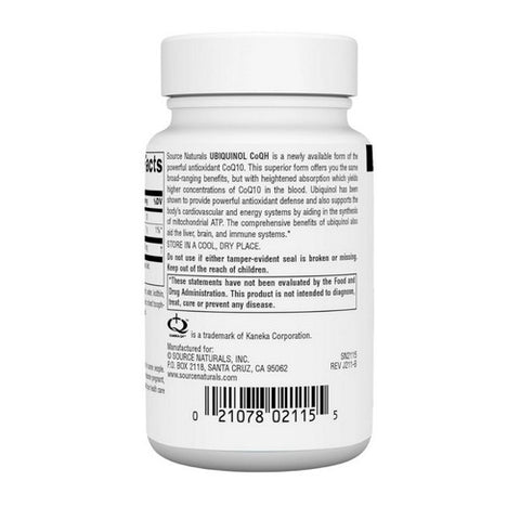 Source Naturals, Ubiquinol Co QH, 100mg, 30 softgels