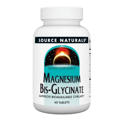 Source Naturals, Magnesium Bis-Glycinate, 60 tabs