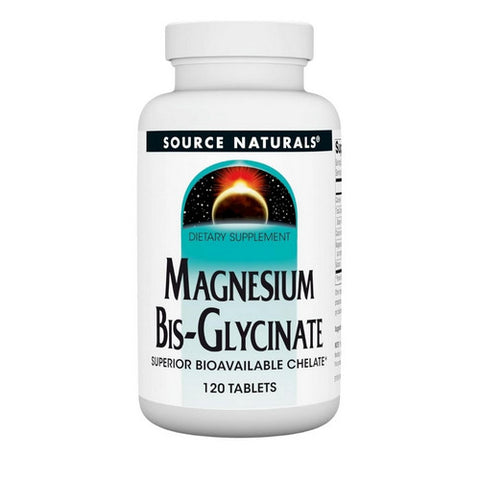 Source Naturals, Magnesium Bis-Glycinate, 120 tabs