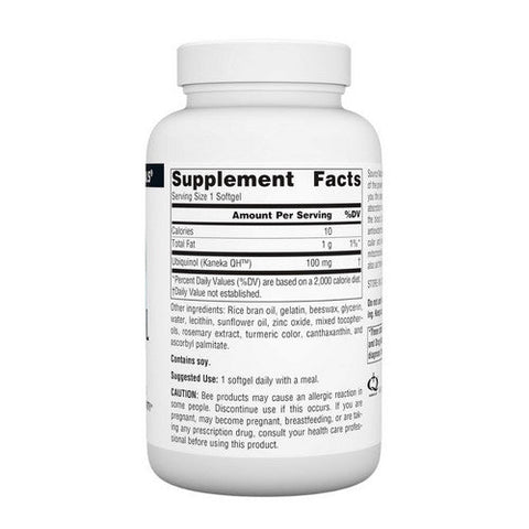 Source Naturals, Ubiquinol Co QH, 100mg, 90 softgels Source Naturals