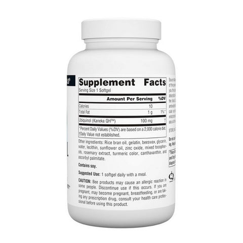 Source Naturals, Ubiquinol Co QH, 100mg, 90 softgels