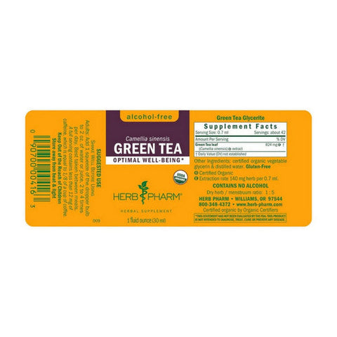 Herb Pharm, Green Tea Glycerite, 1 oz Herb Pharm