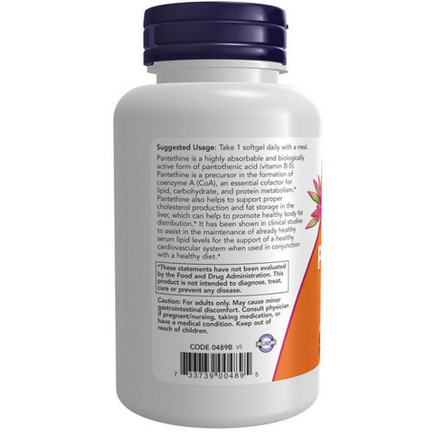 Now Foods, Pantethine, 600 mg, 60 Softgels