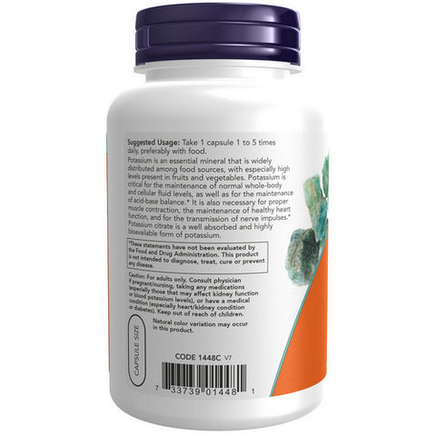 Now Foods, Potassium Citrate, 99 mg, 180 Caps