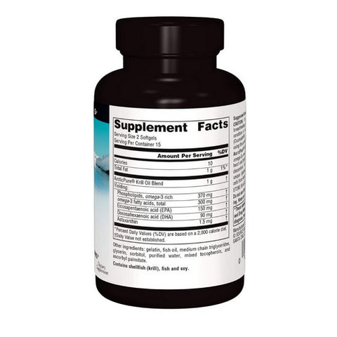 Source Naturals, Arctic Pure Krill Oil, 500 MG, 30 Sftgls