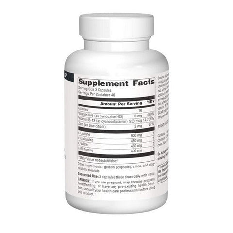 Source Naturals, Branched-Chain Amino Acids (BCAA), 120 Caps Source Naturals
