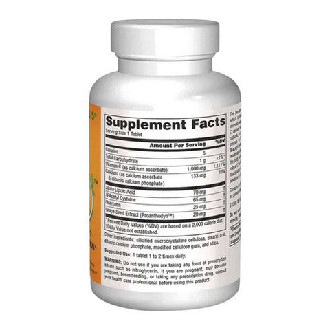Source Naturals, Systemic C tablets, 1000mg, 50 Tabs Source Naturals