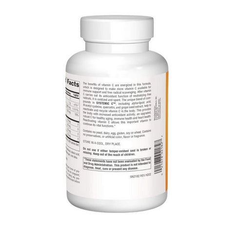 Source Naturals, Systemic C tablets, 1000mg, 200 Tabs