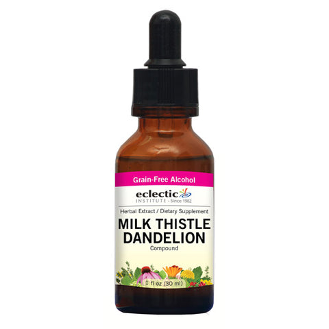 Eclectic Herb, Milk Thistle Dandelion, 1 Oz with Alcohol