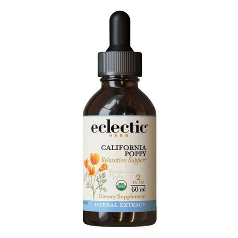 Eclectic Herb, California Poppy, 2 Oz with Alcohol